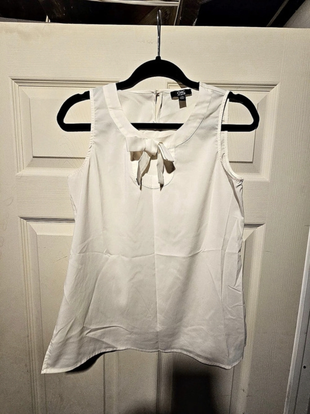 Chic By Jacob Sleeveless Bow Blouse